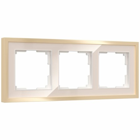 Frame W0032851, 3 Baguette sockets, Ivory