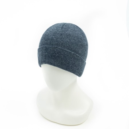 Male Winter hat, color dark mix, size 56-58-6
