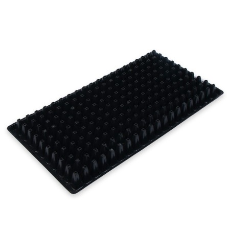 Cassette for growing seedlings, 200 cells, 7 ml, of plastic, black, 55 × 28 × 4 cm, Greengo-9
