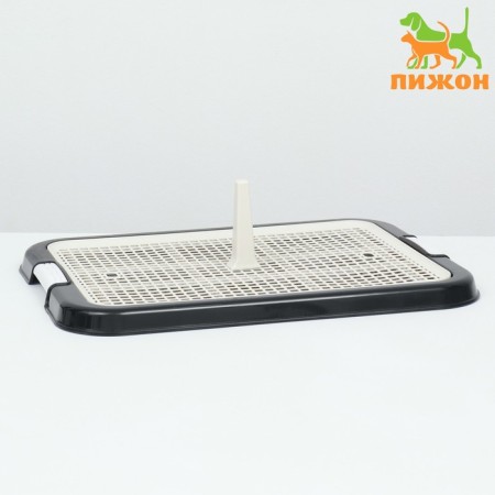 Dog toilet, 51 x 38 x 3 cm, black