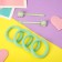 Hair Set "Sandra" (4 elastic bands, 2 invisibility 5.5 cm) Cube, Green