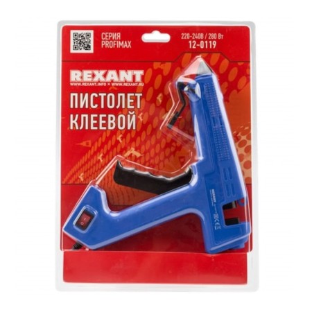 Pistol adhesive Rexant Profimax, 280 W, Ø11 mm, blister-4