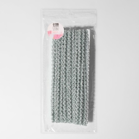 Decorative braid, 10 mm, 10 ± 1 m, silver color-2