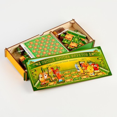 Neskoye checkers "Vegetables against fruits" 24 details