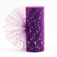 Fatin with sparkles, 15 cm, 11 ± 1 g/sq.m, 23 ± 1 m, purple color No. 27