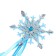 Carnival set "Snowflake", 2 objects: rin, rod