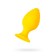 Anal sleeve Todo by toyfa riffle, silicone, 6 cm, yellow color