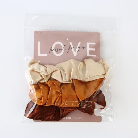 Hair gum "Present for You", diam 10 cm, 3 pcs.-6