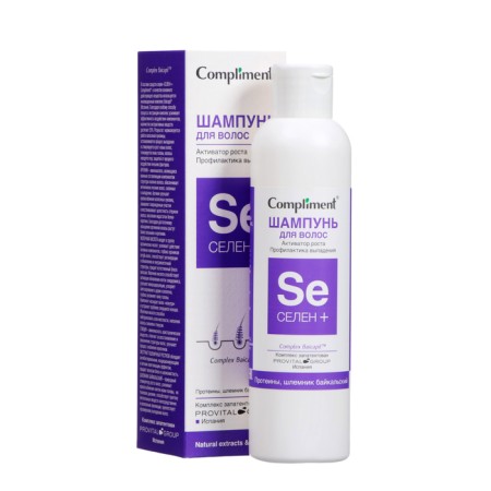 COMPLEMENT “Selenic+” shampoo, hair growth activator, 200 ml