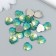 Decor for creativity plastic "Green scales - heart" 1.2x1.2 cm