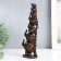 Polystone souvenir "Seven elephants in the pyramid" Brown 5.3x10x29 cm
