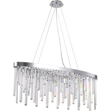 Crystal Crystal chandelier Venecia 6xe14 40w, size 90x20x45-100 cm, chromium color