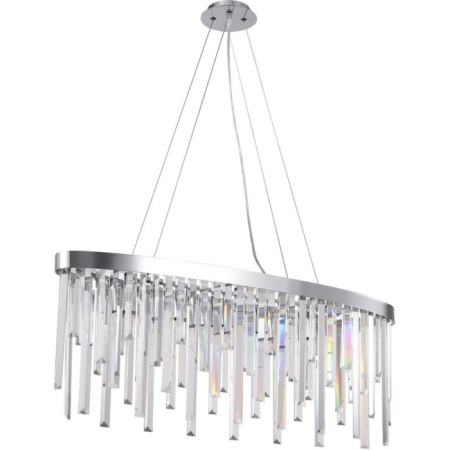 Crystal Crystal chandelier Venecia 6xe14 40w, size 90x20x45-100 cm, chromium color