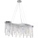Crystal Crystal chandelier Venecia 6xe14 40w, size 90x20x45-100 cm, chromium color