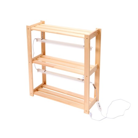 Wooden rack for seedlings with phytoswinkers of the spectrum and timer 73x65x24 cm-4