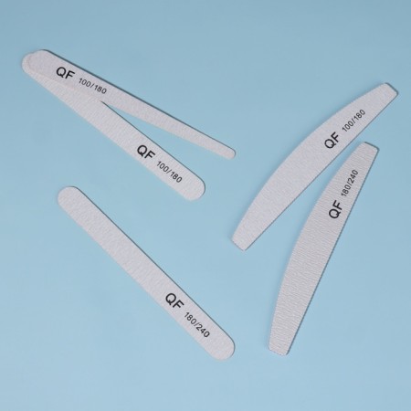 Steal File, Assorty set 5 pcs, 18 cm, gray color-3