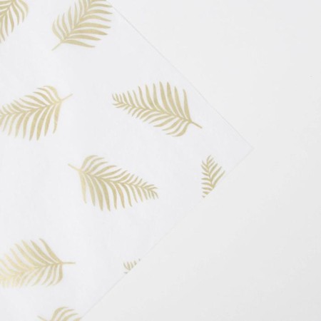 Paper packaging “Leaves, gold”, 50 x 70 cm-2