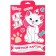 Cardboard color with sparkles, A4, 8 sheets, 8 colors, non -moped, bilateral, in the folder, 250 g/m², cats aristocrats