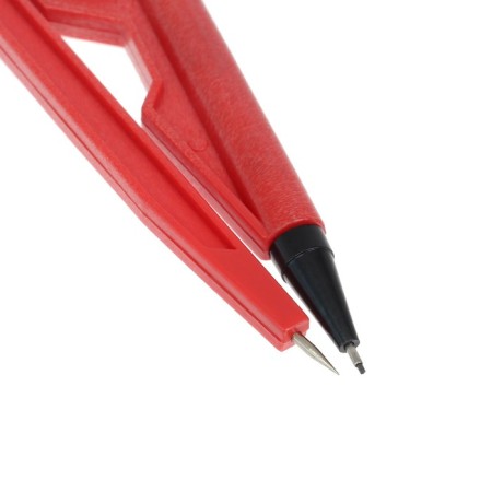 Circular plastic 120 mm with a mechanical pencil, in PVC, with slate, mix-6