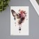 Tattoo on the body color "Cat in watercolor colors" 11.4x21 cm
