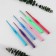 A set of hooks for knitting, with a plastic handle, d = 2.5-5 mm, 14 cm, 6 pcs, color colorful color