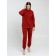 Women's pants with a company, size 54, burgundy color