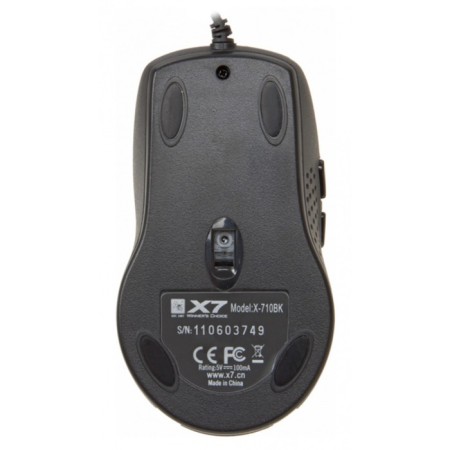 Mouse A4Tech X-710BK Black Optical (2000DPI) USB (7but)-1