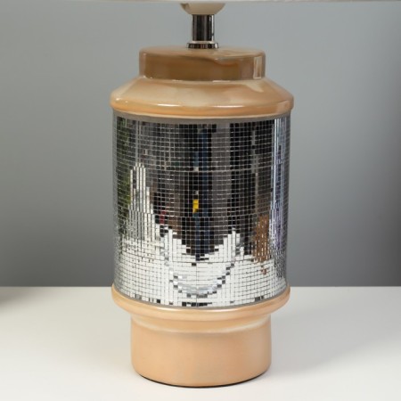 Wiley table lamp E27 40W silver-beige 30x30x46 cm Risalux-4