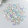 Beads for creativity plastic "English color letters" Transparent set 20 grams 0.6x1x1 cm