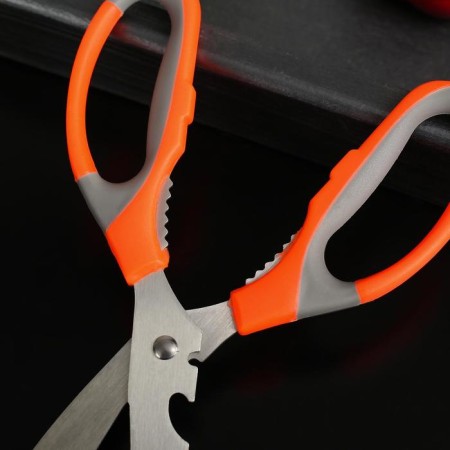 Scissors kitchen shares "Drive", 22 cm, with an opener for a bottle, color mix-2