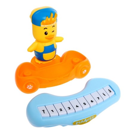 Musical piano "duckling", 10 keys, works from batteries-3