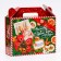 Gift box New Year's emerald vintage 23 x 8.5 x 23 cm