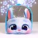 Baby plush backpack for the girl "Bunny White" with sequins, 26 × 24 cm, for the New Year