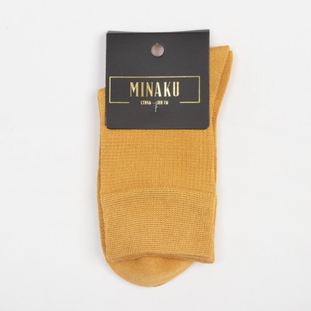Minaku socks mustard color, rr 36-39 (23-25 ​​cm)-3