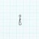 Clasp "Volzhanka" 199 Hanging Snap a No. 1, test 5 kg, 10 pcs