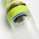 A bottle for feeding, silicone, with a spoon, from 5 months, 90 ml, green color
