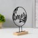 Souvenir Metal "Love with branches" Black 5x15.5x21 cm