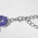 The necklace "Jewelry" is geometry, lilac color in silver, 32 cm