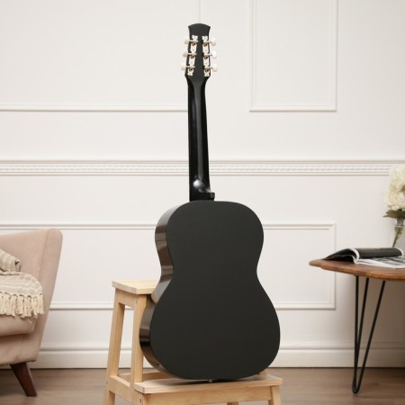 Acoustic guitar is 6 string, Menz. 650mm, strings metal, head without grooves-1