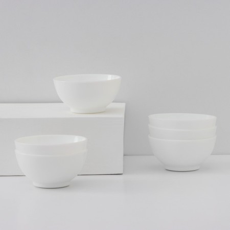 A set of bowls Luminarc Everyday, 300 ml, D = 12 cm, glass ceramics, 6 pcs, white color