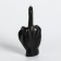 Figure candle "Hand-Facing Hand", 10x4 cm, black