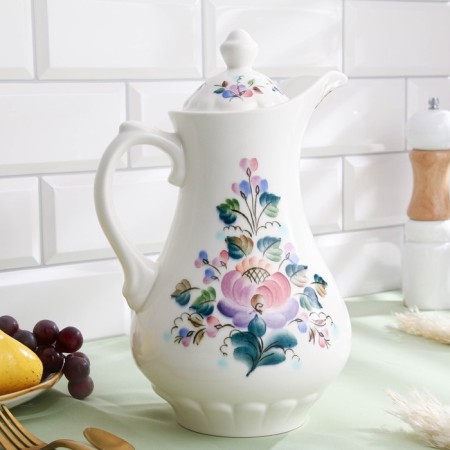 Kuvshin "Strawberry Var. 2 ", with a lid, 2 l, 10 × 27 cm, 1 variety, aut. Rogocha N.V.