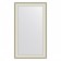 EvoForm mirror in the baguette frame, 78 mm, 68x118 cm, color white leather with chromium