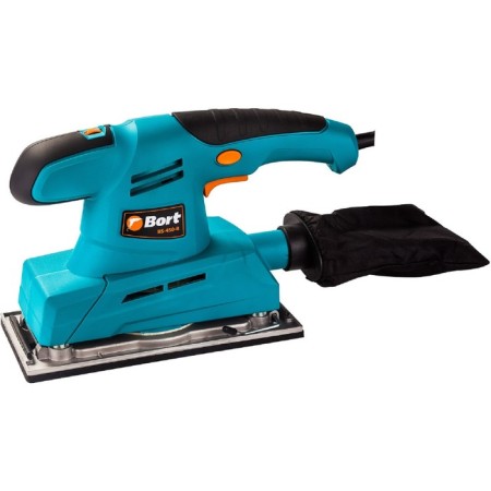 Vibration grinder BORT BS-450-R, 400 W, 7000-12000 rpm, sole 115x230 mm