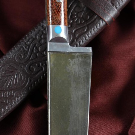 Knife Pchak Sharkhon - Textoline tin Chirchik (11-12 cm)-5