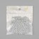 Beads for creativity Plastic "Sig-zag" white-silver set 20 grams 0.6x0.6x0.6 cm