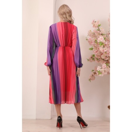 Women's dress, size 46, pink color-13