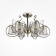 Freya FR20-PL-06-BZ Simone, 800x800x409 mm ceiling lamp, E14, 6x40W, bronze color