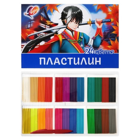 Plasticine 24CV 480g Ray "Anime" (blue)