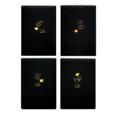 A5 sketchbook, 30 black sheets on the crest, 